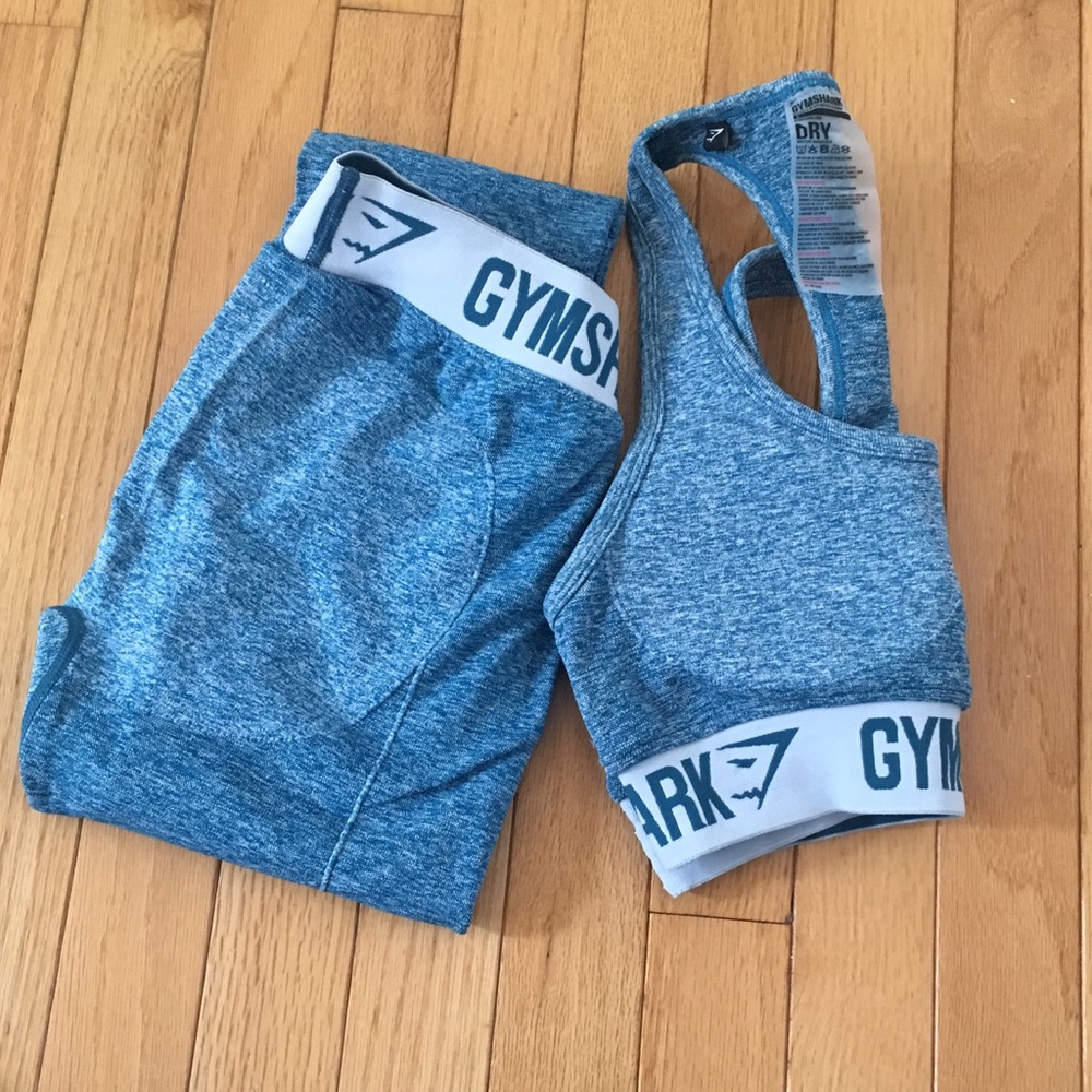 Gymshark flex set in turquoise